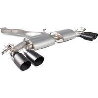 scorpion exhaust cat back valved quad daytona blk audi s3 20t 8v 3 doo ...