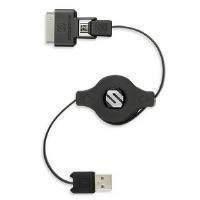 Scosche sleekSYNC pro Retractable (1m) Micro USB - 30-Pin Charge and Sync Cable