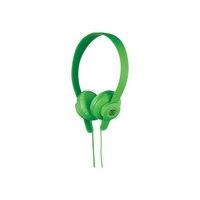 scosche lobedope on ear headphones green