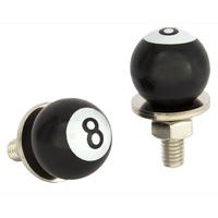Screws 8ball Black M6 2pc