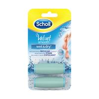 scholl pedi wet and dry replacement roller heads x2