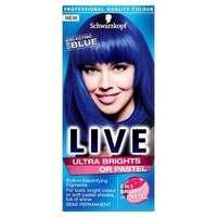 Schwarzkopf LIVE Ultra Brights 095 Electric Blue Hair Dye, Blue
