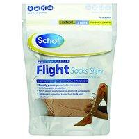 scholl flight socks sheer size 65 9 x3