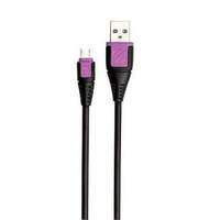 Scosche Syncable Micro (0.9 M) Premium Charge And Sync Cable For Micro Usb Devices (black With Purple Tip)