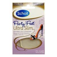 scholl party feet ultra slim invisible gel cushions 1 pair