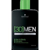 schwarzkopf professional 3dmen hair body shampoo 250ml