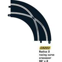 Scalextric C8203 Radius 2 Racing Curve 90 degree x2