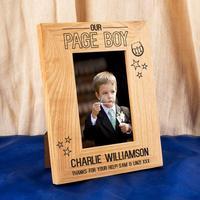 Scottish Page Boy Oak Photo Frame