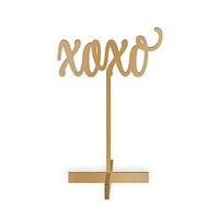 Script XOXO Acrylic Sign - Metallic Gold