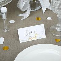 scripted marble place cards 25 pack