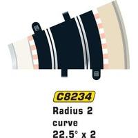 scalextric c8234 radius 2 curve 225 degree x2 c154 132 scale accessory