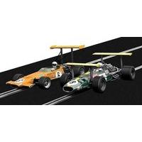 Scalextric C3589a 1:32 Scale Winged Legends Brabham Bt26a And Mclaren M7c Slot