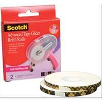 Scotch Advanced Tape Glider Refills-.25X36yd 2/Pkg 244626