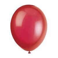 scarlett red latex balloons 10 pack