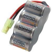 Scale model rechargeable battery pack (NiMH) 8.4 V 1300 mAh Conrad energy Block Mini Tamiya socket