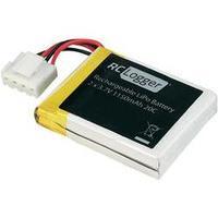 Scale model rechargeable battery pack (LiPo) 7.4 V 1150 mAh 20 C RC Logger