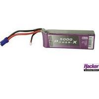 Scale model rechargeable battery pack (LiPo) 14.8 V 5000 mAh 35 C Hacker EC5