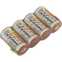 Scale model receiver rechargeable battery (NiMH) 4.8 V 3700 mAh Conrad energy Side by side incl. solder lug