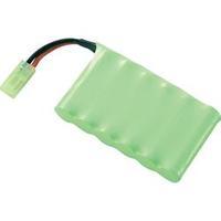Scale model rechargeable battery pack (NiMH) 7.2 V 800 mAh Conrad energy Side by side Mini Tamiya plug