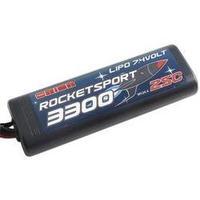 Scale model rechargeable battery pack (LiPo) 7.4 V 3300 mAh 25 C Team Orion Stick hard case Tamiya plug, T socket, Traxx