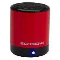 Scosche boomCAN bt Wireless Bluetooth Portable Mini Speaker (Red)