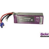 Scale model rechargeable battery pack (LiPo) 22.2 V 3800 mAh 35 C Hacker EC5