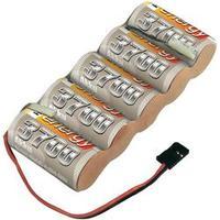 Scale model receiver rechargeable battery (NiMH) 6 V 3700 mAh Conrad energy Side by side JR socket