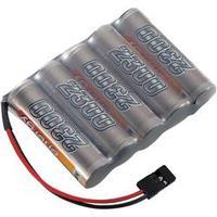Scale model receiver rechargeable battery (NiMH) 6 V 2300 mAh Conrad energy Side by side JR socket