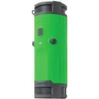 scosche boombottle rugged wireless portable speaker green and grey