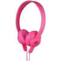 scosche lobedope on ear headphones pink