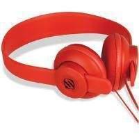 Scosche On Ear Headphones (Red) with Microphone