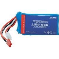 Scale model rechargeable battery pack (LiPo) 7.4 V 850 mAh ACME BEC