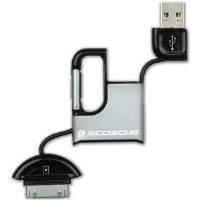 scosche clipsync keychain charge sync cable for ipod and iphone