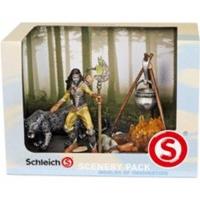 Schleich Noctis Scenery Pack with campfire