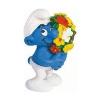 Schleich Smurf with Flowers