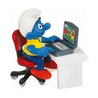 Schleich Smurf with Laptop