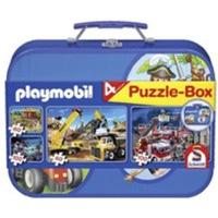 schmidt playmobil puzzle box in die cast tin