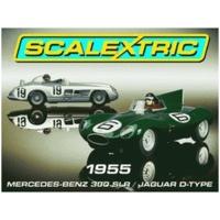 ScaleXtric Mercedes-Benz 300 SLR + Jaguar D-Type Le Mans 1955 (C3058A)