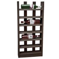 scallop wine rack black ash 6 bottle