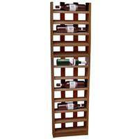 scallop wine rack weathered oak 12 bottle