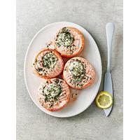 Scottish Salmon Medallions with Mascarpone, Lemon & Roast Garlic