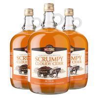 scrumpy cloudy apple cider bottles 3x 2ltr