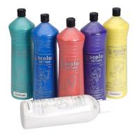 Scola PAM600/6/A Ready-mix Paint Pearlescent 600ml 6 Assorted