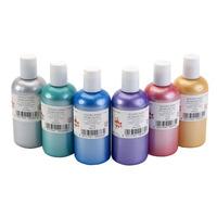 Scola FABP150/6/A Fabric Paint Pearl Colours (6 x 150ml Bottles)