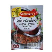 schwartz slow cookers beef tomato casserole
