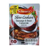 Schwartz Slow Cookers Sausage & Bean Casserole