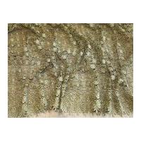 Scalloped Edge Couture Bridal Heavy Guipure Lace Fabric Antique Gold
