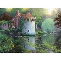 scotney castle garden counted cross stitch kit 16x12 16 count 230053