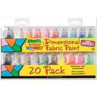 scribbles 3d fabric paint 1floz pack of 20 234124