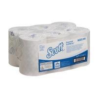 Scott Essential Slimroll 1 Ply White Hand Towel Roll 190m Pack of 6